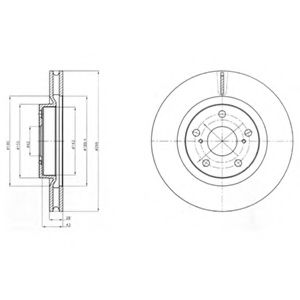 Тормозной диск DELPHI BG4192