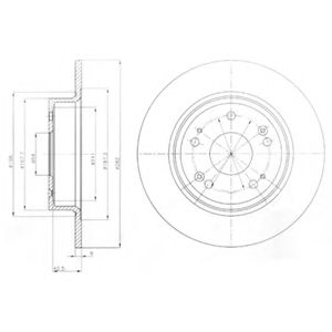 Тормозной диск DELPHI BG4249