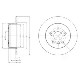 Тормозной диск DELPHI BG4268