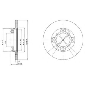 Тормозной диск DELPHI BG3083
