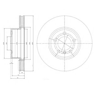 Тормозной диск DELPHI BG9786