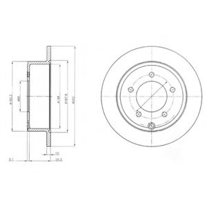 Тормозной диск DELPHI BG4179