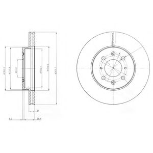 Тормозной диск DELPHI BG2759C