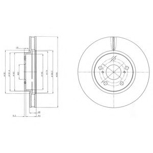 Тормозной диск DELPHI BG4139C