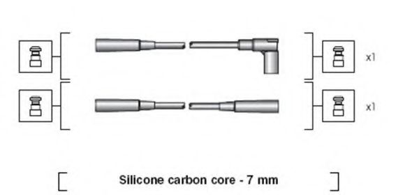 Комплект проводов зажигания MAGNETI MARELLI 941318111007
