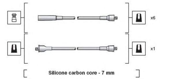 Комплект проводов зажигания MAGNETI MARELLI 941318111031