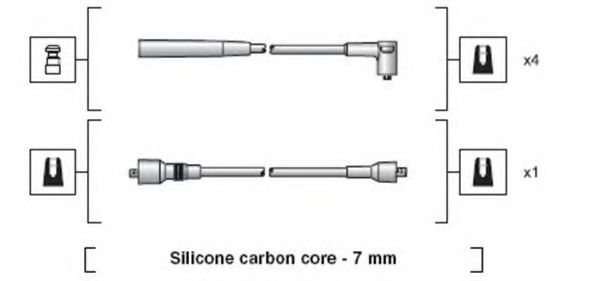 Комплект проводов зажигания MAGNETI MARELLI 941318111126