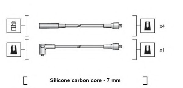 Комплект проводов зажигания MAGNETI MARELLI 941318111202