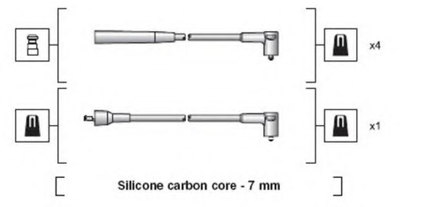 Комплект проводов зажигания MAGNETI MARELLI 941318111214