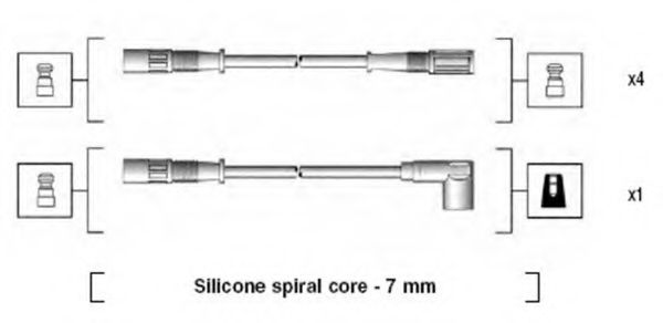 Комплект проводов зажигания MAGNETI MARELLI 941095470590