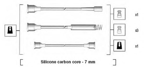 Комплект проводов зажигания MAGNETI MARELLI 941125350685