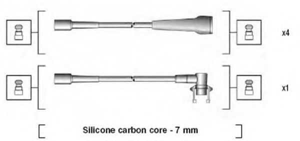 Комплект проводов зажигания MAGNETI MARELLI 941145190716