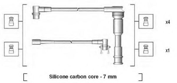 Комплект проводов зажигания MAGNETI MARELLI 941145220719