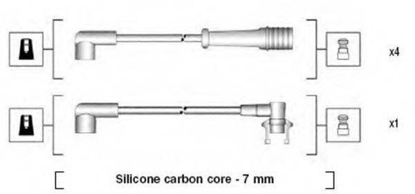 Комплект проводов зажигания MAGNETI MARELLI 941145320729