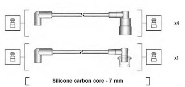 Комплект проводов зажигания MAGNETI MARELLI 941145340731