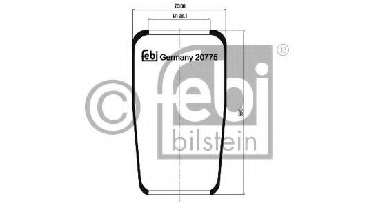 Кожух пневматической рессоры FEBI BILSTEIN 20775
