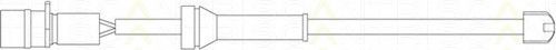 Сигнализатор, износ тормозных колодок TRISCAN 8115 29003