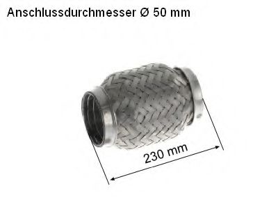 Гофрированная труба, выхлопная система HJS 83 00 8503