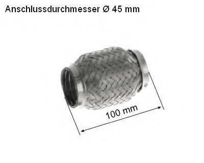 Гофрированная труба, выхлопная система HJS 83 00 8506