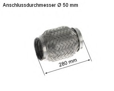 Гофрированная труба, выхлопная система HJS 83 00 8558