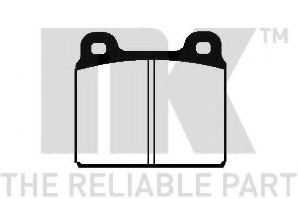 Комплект тормозных колодок, дисковый тормоз NK 224706