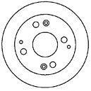 Тормозной диск MAPCO 15611
