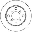 Тормозной диск MAPCO 15619