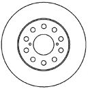 Тормозной диск HP (ZEBRA) 57477