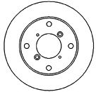Тормозной диск MAPCO 25590