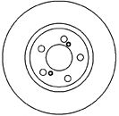 Тормозной диск MAPCO 45560