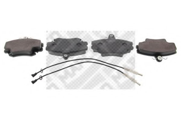 Комплект тормозных колодок, дисковый тормоз MAPCO 6377