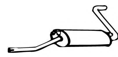 Глушитель выхлопных газов конечный ROSI 03952