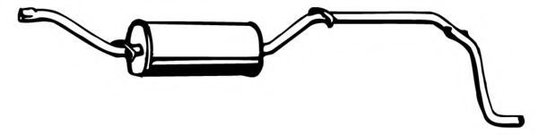 Глушитель выхлопных газов конечный MEFEX 0857