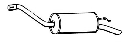 Глушитель выхлопных газов конечный MEFEX 2122