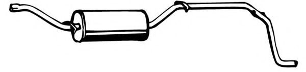 Глушитель выхлопных газов конечный FONOS 616455