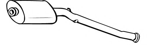 Средний глушитель выхлопных газов IZAWIT 273