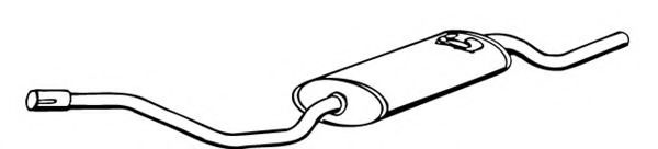 Глушитель выхлопных газов конечный FONOS 616316