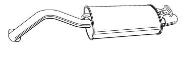 Глушитель выхлопных газов конечный IZAWIT 1526