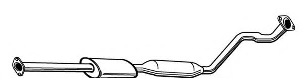 Средний глушитель выхлопных газов DESCAM 030236