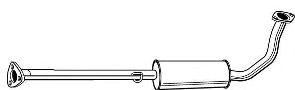 Средний глушитель выхлопных газов FONOS 23355