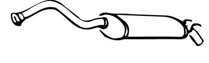 Глушитель выхлопных газов конечный FONOS 611102