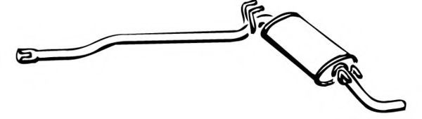 Глушитель выхлопных газов конечный MEFEX 6007