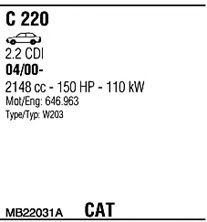 Система выпуска ОГ FONOS MB22031A