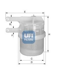 Топливный фильтр UFI 31.020.00