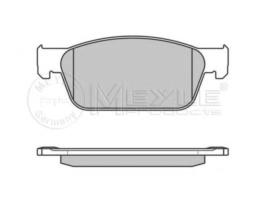 Комплект тормозных колодок, дисковый тормоз MEYLE 24623
