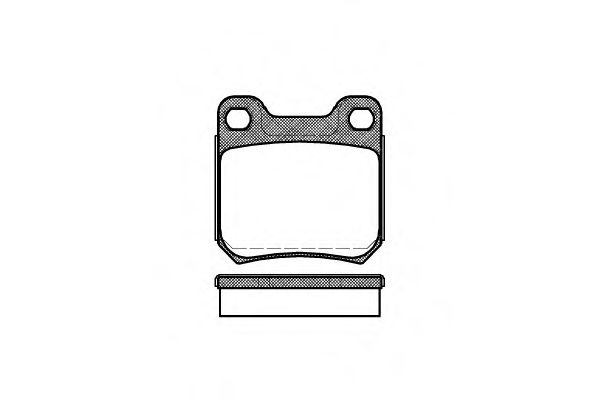 Комплект тормозных колодок, дисковый тормоз ROADHOUSE 223960