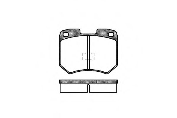 Комплект тормозных колодок, дисковый тормоз REMSA 0019.00