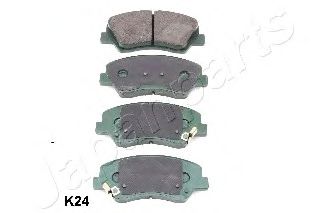 Комплект тормозных колодок, дисковый тормоз JAPANPARTS PA-K24AF