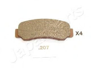 Комплект тормозных колодок, дисковый тормоз JAPANPARTS PP-207AF