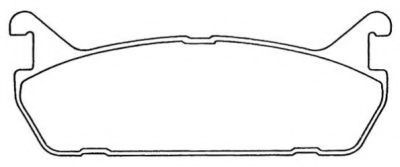 Комплект тормозных колодок, дисковый тормоз AISIN ASN-204